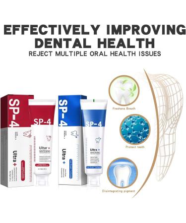 Sp4 Probiotic Whitening Toothpaste Fresh Breath Toothpaste Sp4 Teeth Whitening Paste Sp4 Deep Cleansing Care Toothpaste 2pcs a - Buy Online on GoSupps.com