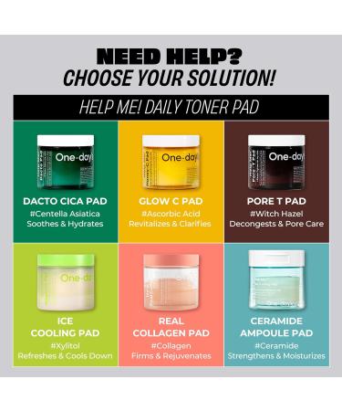 ONE-DAY S YOU Help Me! Real Collagen Pads | Skin Firming & Moisturizing | Elasticity Care for Daily Use | 70 Pads | Korean Skincare for Firm & Youthful Skin - Buy Online on GoSupps.com