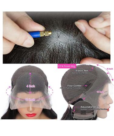 Brazilian Virgin 26 Inch HD Lace Front Wig | Pre Plucked, 160% Density, Straight Human Hair | Bleached Knots, Transparent Lace | For Black Women - Buy Online on GoSupps.com