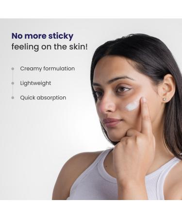 Requil's Oxybenzone OMC Free Sunscreen for Oily Sensitive Acne Prone Skin SPF 50 PA+++ No White Cast 50g Pack of 2 - Buy Online on GoSupps.com