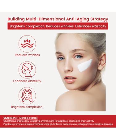 Glutathione Face Cream, Collagen Peptide Moisturizer for Women with Jojoa Seed Oil, Ceramide & Vitamin C, Barrier Repair, Skin Firming & Lifting, Reduces Wrinkles, Improves Elasticity (Glutathione_1) - Buy Online on GoSupps.com