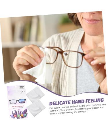 2pcs Glasses Lens Wipes - Premium Cleaning Cloths for Glasses Phones & Screens | Anti-Static & Lint-Free - Buy Online on GoSupps.com