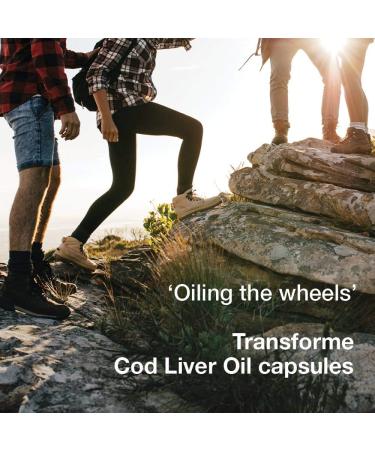 Transforme Cod Liver Oil Capsules 1000mg - 365 High Strength Omega 3 Softgels with EPA, DHA, Vitamins A & D3 - Gluten Free, Full Year Supply - 3 Count - Buy Online on GoSupps.com