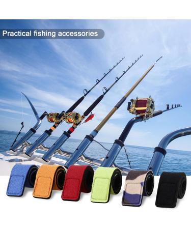 Royouzi 12-Piece Fishing Rod Straps Adjustable Velcro Tapes in 6 Colors for Fishing Rods Badminton Rackets & Golf Clubs | Durable & Secure Climbing Closure - Buy Online on GoSupps.com