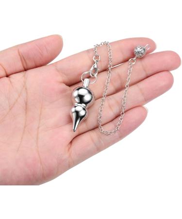 Jovivi Divination Pendulum - Egyptian Metal Brass Copper Bottle Shape Radiesthesia | Esoteric Cone Magnetic Display - Buy Online on GoSupps.com