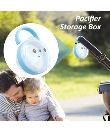 Goovafur Pacifier Case & Holder | Clear Nipple Container for Diaper Bags | Baby Nipple Wrap Bags - Blue - Buy Online on GoSupps.com