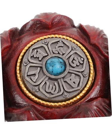 Gleavi Hand Exercise Plate - Miniature Lotus Buddha Carved Figure Wooden Desk Decor & Jewelry Pendant 3.2x2.7cm - Buy Online on GoSupps.com