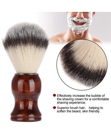 Portable Wooden Shaving Brush for Men - Ideal for Home & Travel | Premium Beard & Hairdressing Brush - Buy Online on GoSupps.com