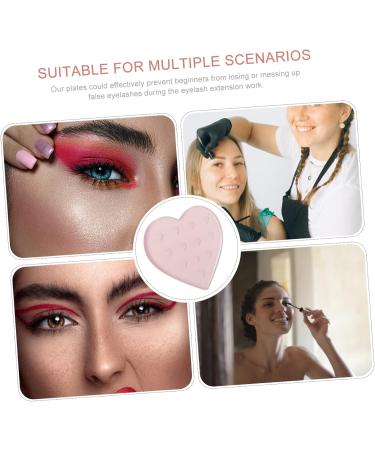 Support De Colle Pour Cils Verre Palette De Greffe De Cils Forme De C ur Outil De Pose Pour Salon rose - Buy Online on GoSupps.com