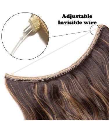 20 Synthetic Hair Heat Resistant Wig - Wavy Ash Blonde Fishing Line Extension - Secret Stealth Look - Buy Online on GoSupps.com