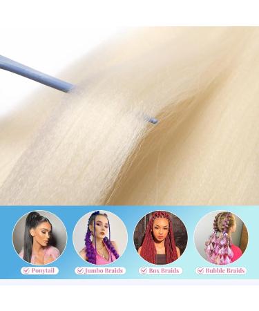 Tess 66 cm Pre-Stretched Braiding Hair - Jumbo Blonde Braid Extensions (90g) - 1 Piece Kunsthaar for Stunning Hairstyles - Buy Online on GoSupps.com