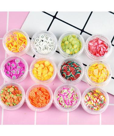 FOMIYES 72 Boxes Fruit Slice Diy Manicure Lip Gloss Base Clay Fruit Slices Nail Adornos Para Mesa De Fruit Slice Embellishments Resin Charms Cake Toppers Decor The Flowers Accessories - Buy Online on GoSupps.com