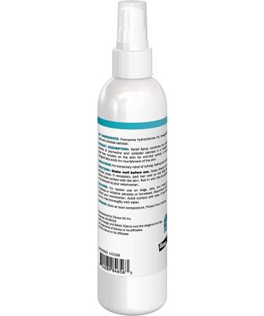 8 oz Relief Spray for Dogs, Cats, and Horses - Temporary Itch and Flake Relief - Buy Online on GoSupps.com