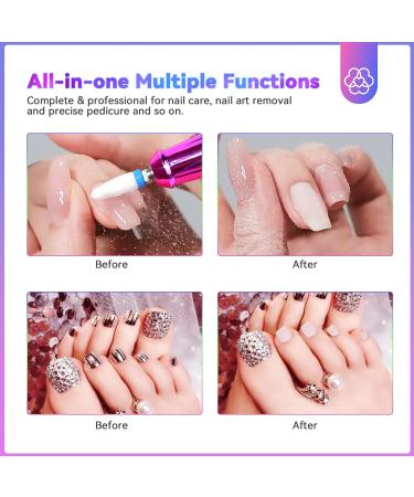 SAVILAND Portable Electric Nail Drill - 35000RPM Nail File for Acrylic Nails | Professional Manicure & Pedicure Supplies | Perfect for Home & Salon Use - Buy Online on GoSupps.com