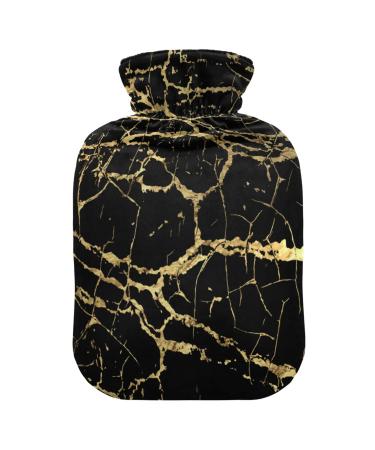 Golden marble hot water bottle with reference heat bottles for pain relief handfoot warmer hot water bed warmers for pregnant women 1l