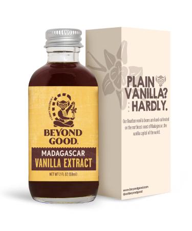 Beyond Good Pure Vanilla Extract | Madagascar Vanilla Extract | Made from All Natural Bourbon Vanilla Beans | For Baking, Desserts, Home Cooking and Chefs (2 fl oz) 2 Fl Oz (Pack of 1)
