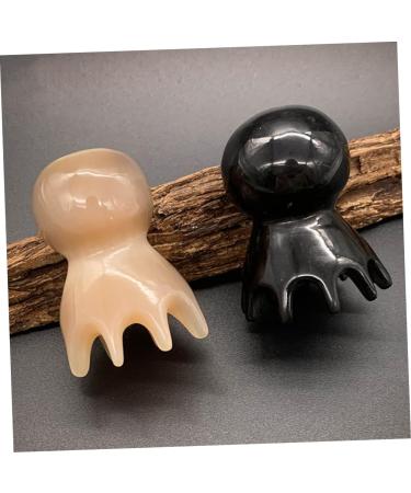 PartyKindom 3 Pcs Octopus Massage Comb Tool - Antistatic Yak Horn Hair Care for All Hair Types - Buy Online on GoSupps.com