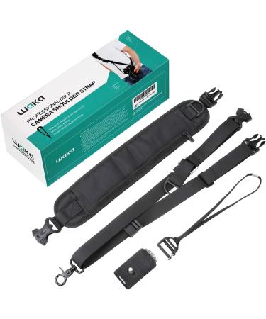 Waka Rapid Camera Neck Strap with Quick Release | Adjustable Shoulder Sling for Nikon, Canon, Sony, Olympus DSLR - Black - Buy Online on GoSupps.com