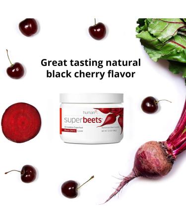 HumanN SuperBeets Circulation Superfood Concentrated Beet Powder - Black Cherry Flavor (2-Pack 5.3oz) | Nitric Oxide Boosting Supplement - Buy Online on GoSupps.com