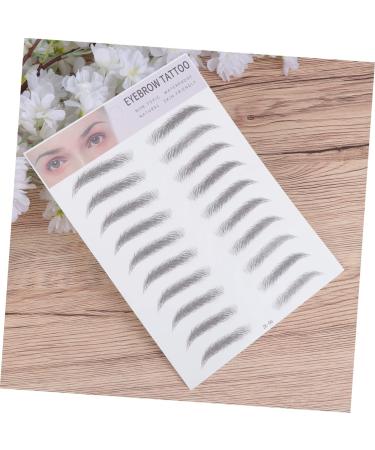 Beavorty Eyebrow Transfer Stickers 2pcs 3d Eyebrow Stickers Ladies Suits 3d Stickers Lady Tools Imitation Stencil Man - Buy Online on GoSupps.com