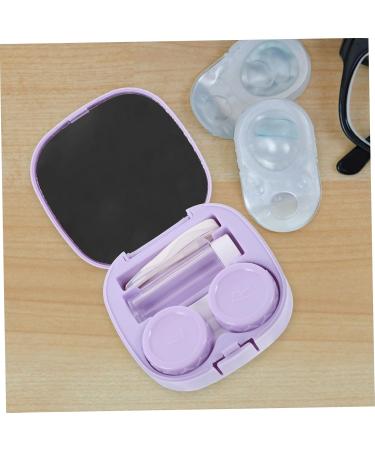 Healeved Contact Lens Container Travel Case | Durable Lens Storage Box for Outdoor Use | 7.00x6.80x2.50cm - Buy Online on GoSupps.com