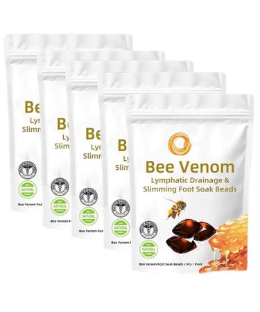 Lukmlca Bee Venom Lymphatic Drainage & Slimming Foot Soak Beads Lukmlca Bee Venom Bee Venom Foot Soak Beads (5Bag/50pcs)