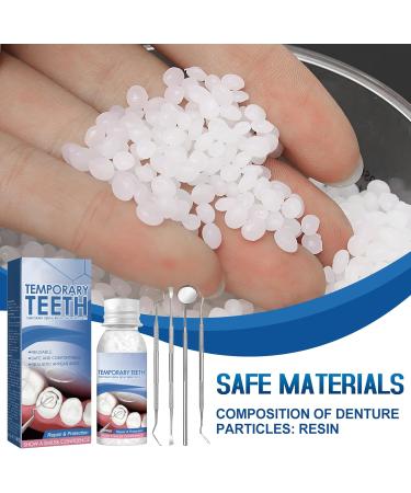 Allony Tooth Repair Set - Fix Broken Teeth DIY Dentures & Moldable False Teeth with Dental Adhesive - Buy Online on GoSupps.com