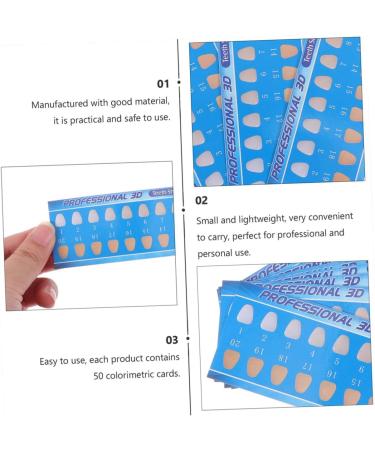 Shop TOVINANNA 60 STK Dental Color Card - Professional Tooth Whitening Guide & Oral Care Tool for International Delivery - Buy Online on GoSupps.com