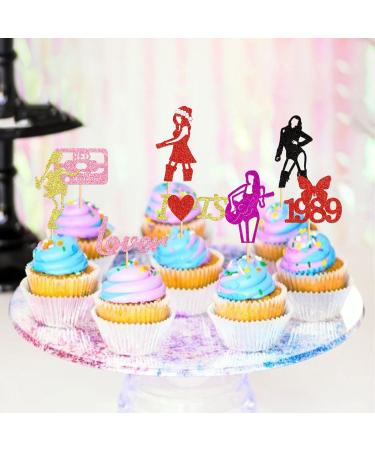 Keaziu 32PCS Music Singer Cupcake Toppers Popular Singer Cupcake Picks for Dance and I Love TS Legend Since 1989 Theme Party Birthday Party Decoration Supplies for Boys and Girls Singer 32 - Buy Online on GoSupps.com