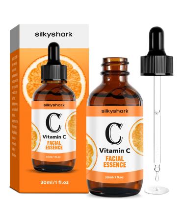 Vitamin C Facial Essence (1 Fl Oz) Antiaging Serum & Eye Serum with Vitamin C Hyaluronic Acid Vitamin E Serum Radiance Serum Boosts Skin Collagen