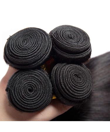 10A Virgin Brazilian Straight Hair Bundle - 40 inches, Unprocessed Human Hair, Natural Black Color - Can Be Dyed and Bleached - Buy Online on GoSupps.com