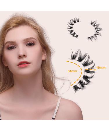 Anime Eyelashes Spiky Clear Band - 12 Pairs Pack for Japanese & Korean Manga Lash Look - Buy Online on GoSupps.com