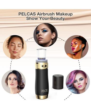 PELCAS Cordless Airbrush Professional Makeup Kit - Rechargeable Mini Airbrush Gun for Face and SPA 35ML - Buy Online on GoSupps.com