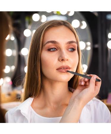 Retractable Lipstick Brush 2 Pack Professional Lip Brush for Lipstick Portable Lip Liner Brush Lip Mask Applicator Lip Balm Applicator Flat Lipstick Gloss Makeup Brush with Cap Makeup Tools for Women - Buy Online on GoSupps.com