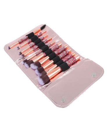 DOITOOL 1set Diamond Makeup Brush Blush Concealer Brush Face Powder Brush Eyeshadow Brush Bronzer Powder Foundation Blending Brush Face Beauty Tools Miss Plastic Rhinestones Major