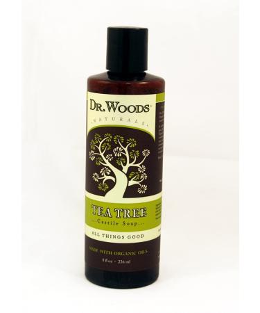 Dr. Woods Tea Tree Castile Soap with Fair Trade Shea Butter - 8 fl oz | Natural Cleanser - Buy Online on GoSupps.com