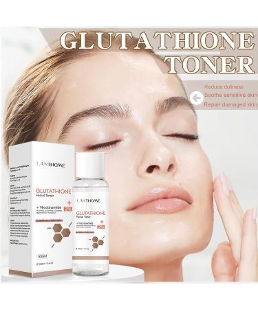 Glutathione Face Toner - 2% Niacinamide Toner for Face Hydrating Toner Even Skin Tone Oil-Control Korean Toner Skincare Shrink Pores Exfoliating Toner for All Skin - Buy Online on GoSupps.com
