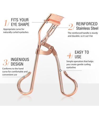 Zayong Eyelash Pliers | Professional Eyelash Tongue Tool for All Eye Shapes | Perfect Eyelash Bending Makeup Tool - Buy Online on GoSupps.com