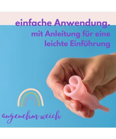 CarrieCup Large Menstrual Cup - BPA-Free Silicone-Free Made in Germany | Eco-Friendly Alternative to Tampons & Pads - Includes Purple Storage Bag - Buy Online on GoSupps.com