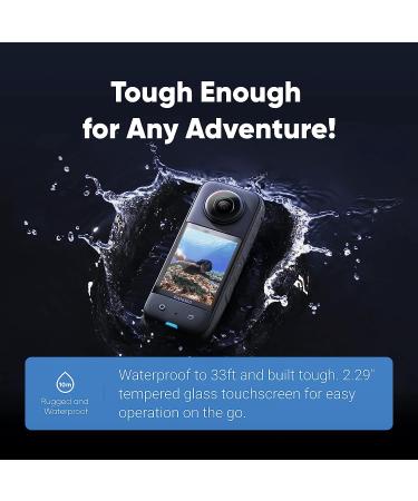 Insta360 X3 360 Action Camera | 5.7K Video | 72MP Photo | 4K Single-Lens | Waterproof | AI Editing | Live Stream - 60fps Me Mode - Buy Online on GoSupps.com