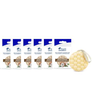 Head & Shoulders Head & Shoulders Coconut Oil Anti Dandruff Moisturizing Solid Shampoo Bar 70g (Pack of 6)