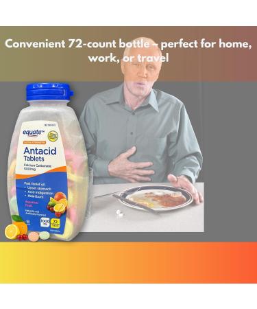 FUSION SHOP STORE Smart choices meaningful life! Antacid Ultra Strength- Assorted Fruit Chewable Tablets 1000mg 72 Count (Pack of 1) - Buy Online on GoSupps.com