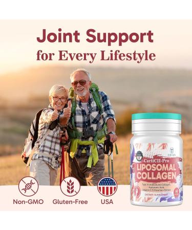 Liposomal Collagen Joint Support Supplement - Undenatured Type II Collagen for Men & Women with Hyaluronic Acid & Vitamin C for Joints Health & Mobility, 120 Softgels 60 Count (Pack of 2) - Buy Online on GoSupps.com