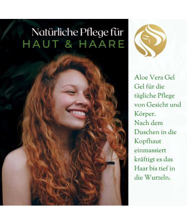 Aloe Vera Face & Body Gel 200ml - 100% Pure Gel for Skin Hair & Scalp Care After Sun & Shave Perfume-Free - Buy Online on GoSupps.com