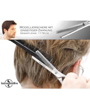 Premium Effilier Scissors for Hairdressing | 7-Inch Thinning Scissors with Case | Professional Modeling Hair Scissors - Buy Online on GoSupps.com