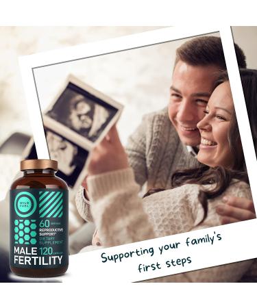 Fertility Men's Prenatal Vitamin with Maca Root, Ashwagandha, L-Arginine, and Zinc - 120 Capsules - Buy Online on GoSupps.com