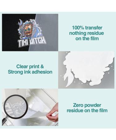 KASYU DTF Transfer Powder Film Kit - All-in-1 DTF Starter Kit for Sublimation Printer - 8.8oz White Hot Melt Adhesive & 15 Iron-on Transfer Paper - Fabric DTF Starter Kit - Buy Online on GoSupps.com