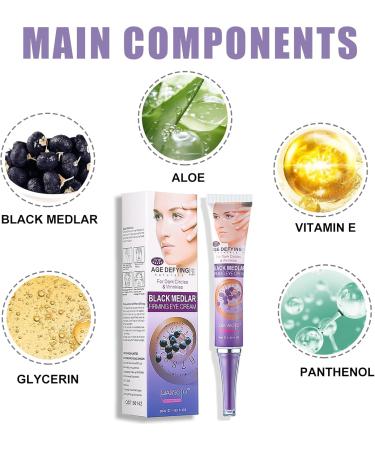 Black Medlar Eye Cream Firming Eye Cream Anti Aging Korean Eye Cream For Dark Circles And Puffy Eyes Diminishing Deep Wrinkles Under Eye Cream Hydrating Eye Cream For Men And Women 30ml - Buy Online on GoSupps.com