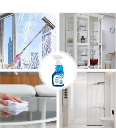 Glass Descaling Cleaner - Powerful Bathroom Glass Descaling Solution for Window | Household Glass Stain Remover for Shower Room Bathroom Living Room Cabinet Thaely - Buy Online on GoSupps.com