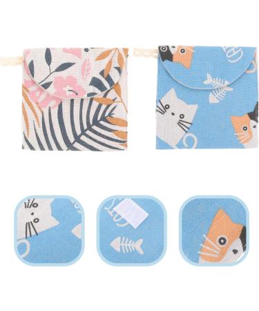 Lurrose Travel Organizer Bags - 2Pcs Napkin Storage Bag Menstrual Pad Pouches for Purse - First Period Kit Travel Bag for Women - Buy Online on GoSupps.com
